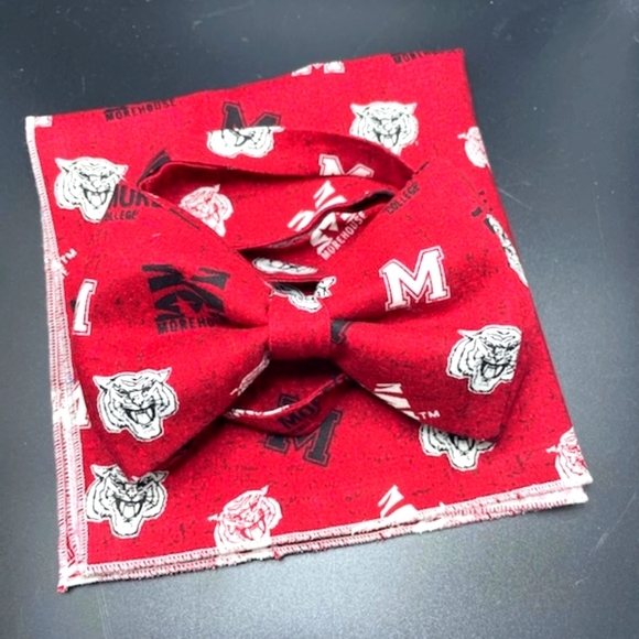 Morehouse Bow Tie & Pocket Square - Picture 1 of 13